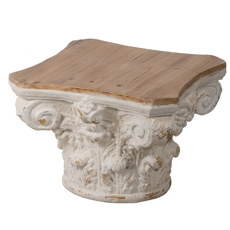 Приставной стол Ancient Roman Column Side Table Белый в Перми | Loft Concept 