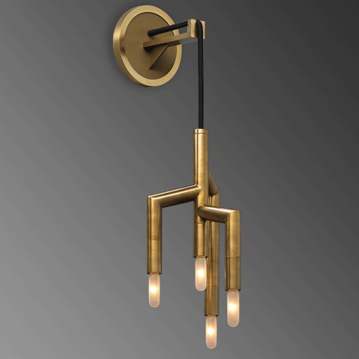 Бра Jonathan Browning - RAMEAU Wall Lamp Латунь в Перми | Loft Concept 