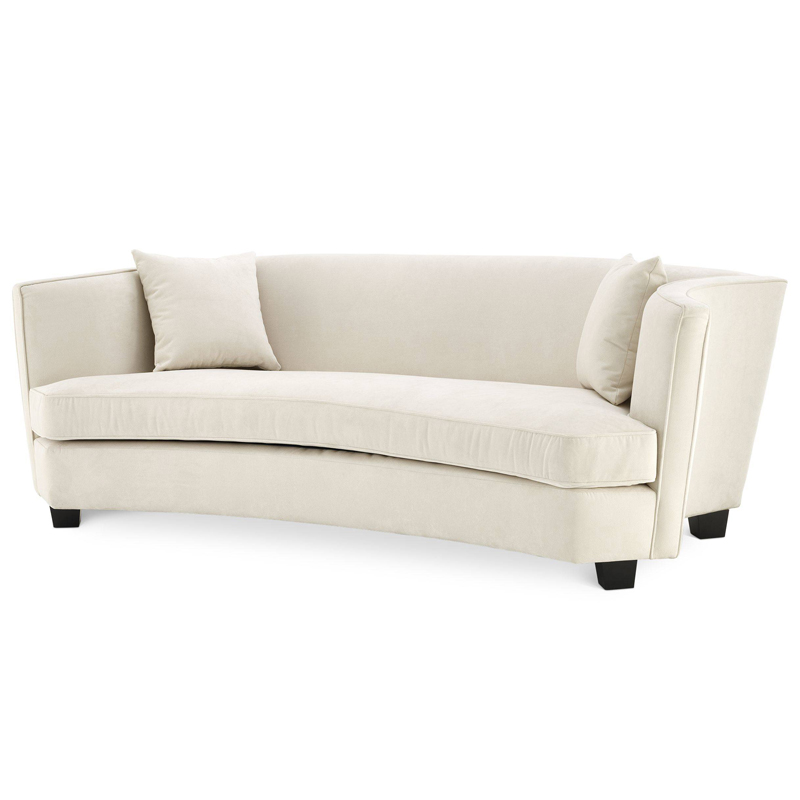 Диван Eichholtz Sofa Jiulietta 3 ivory ( слоновая кость ) Черный в Перми | Loft Concept 