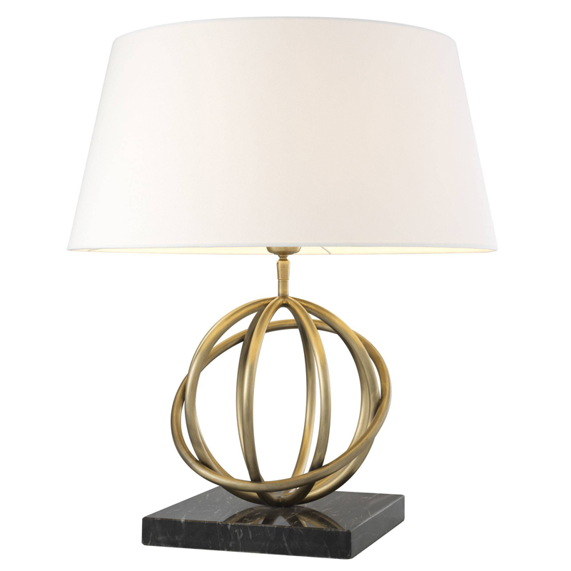 Настольная лампа Eichholtz Table Lamp Edition Белый Черный Латунь Античная полированная в Перми | Loft Concept 