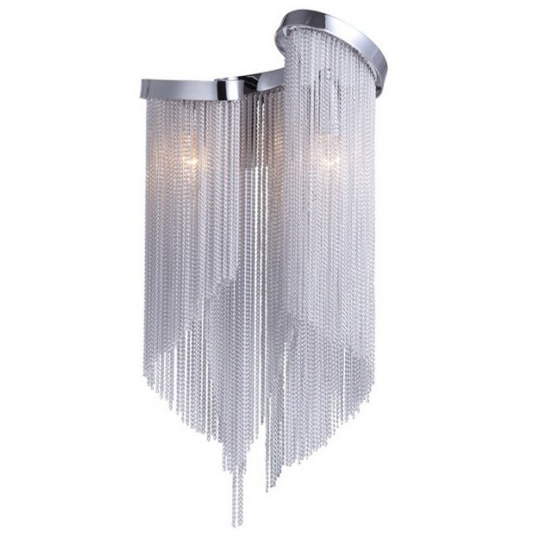 Бра Atlantis Chain Wall Lamp Black White Белый в Перми | Loft Concept 