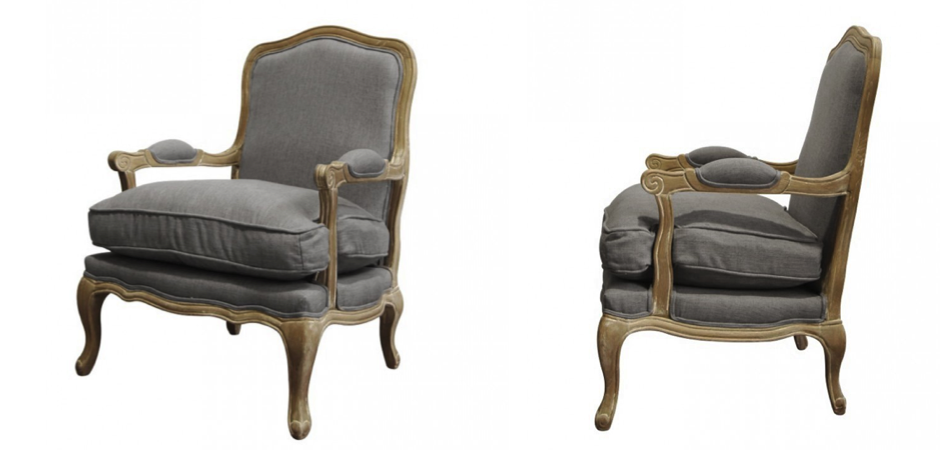 Кресло French Provence ArmChair Shebbi Grey Кресло French Provence ArmChair Shebbi Grey - Loft-Concept в Перми