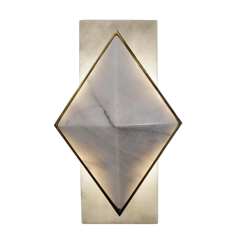 Бра Marble Diamond WALL LAMP Латунь Серый в Перми | Loft Concept 