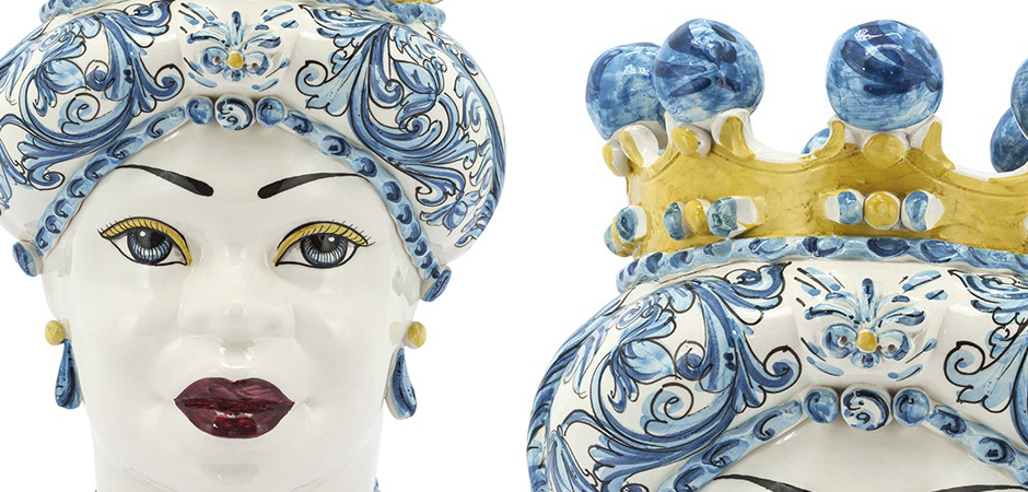 Ваза VASE MORO LADY CROWN blue Ваза VASE MORO LADY CROWN blue - Loft-Concept в Перми