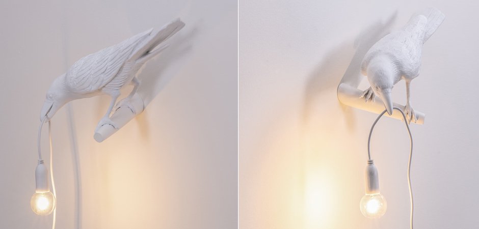 Бра Seletti Bird Lamp White Looking Бра Seletti Bird Lamp White Looking - Loft-Concept в Перми