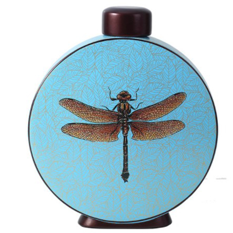 Ваза Blue Vase Dragonfly Голубой Коричневый в Перми | Loft Concept 