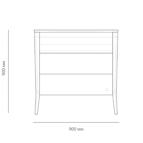 Комод из массива дуба с 3-мя ящиками Tasteful Furniture в Перми