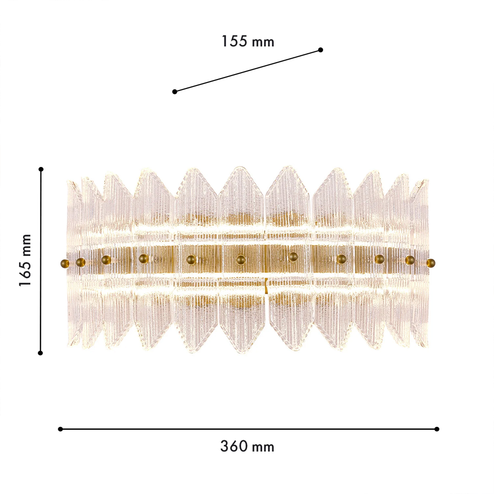 Бра с декоративными элементами в виде лепестков Round Light Flashing в Перми