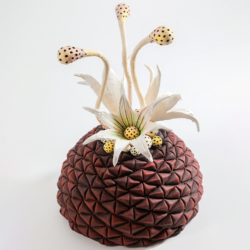 Статуэтка тропический фрукт Pandora Tropical Fruit Brown Red Creamy Flowers Мульти Кремовый Красный в Перми | Loft Concept 