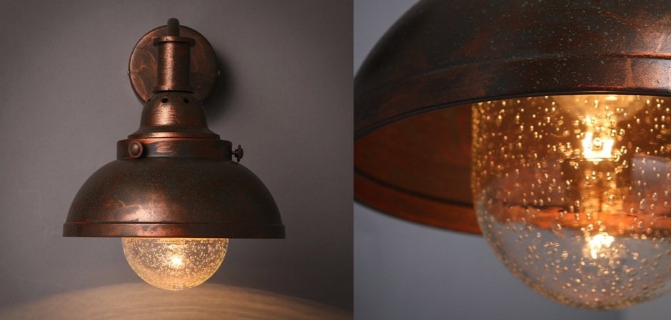 Настеный светильник Old Copper Bra Настеный светильник Old Copper Bra - Loft-Concept в Перми