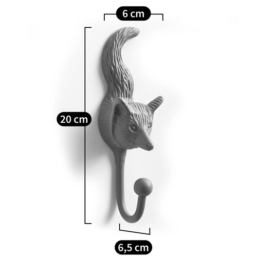 Настенный крючок лиса Fox Wall Hook Green в Перми