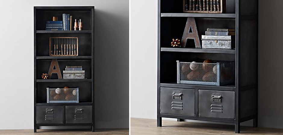 Книжный шкаф RH Vintage locker Книжный шкаф RH Vintage locker - Loft-Concept в Перми