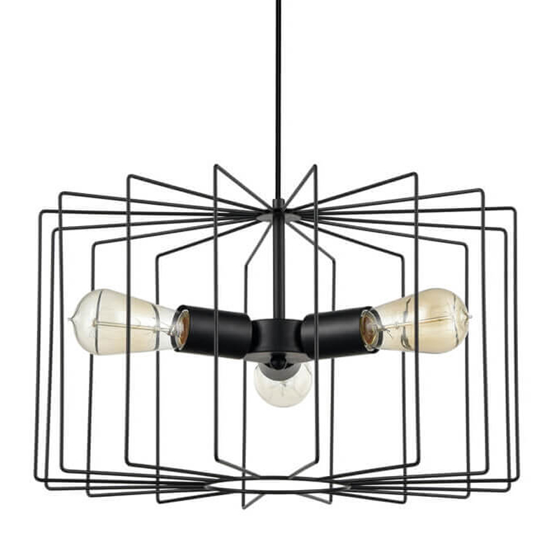 Люстра Cage Wire Color black Черный в Перми | Loft Concept 