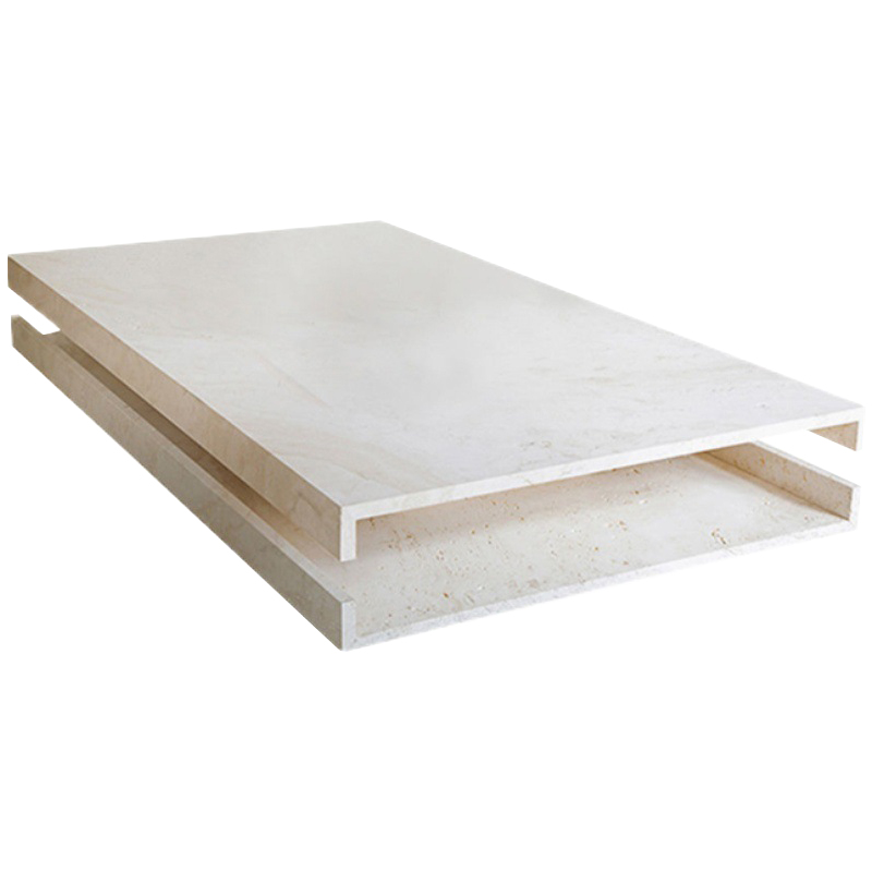 Кофейный стол Allen Travertine Coffee Table Бежевый в Перми | Loft Concept 