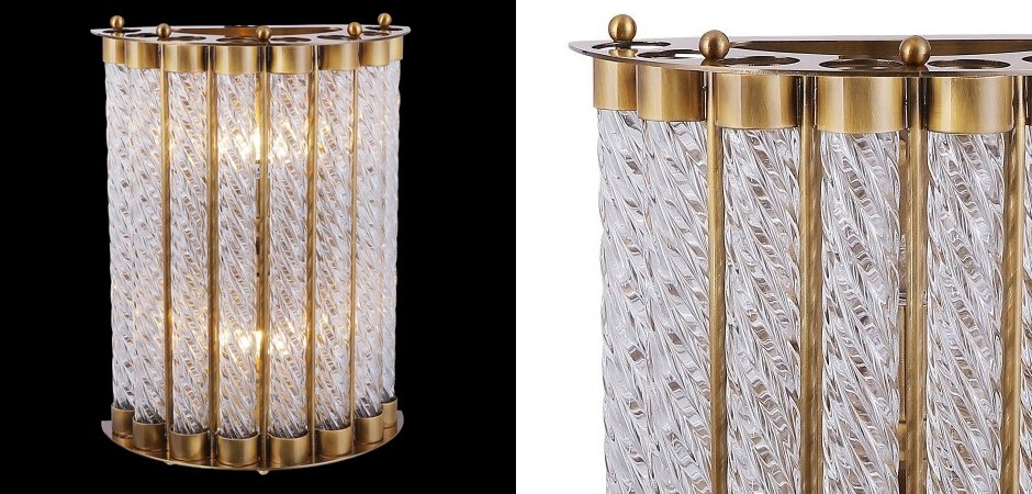 Бра Glass Spirals Sconces Бра Glass Spirals Sconces - Loft-Concept в Перми