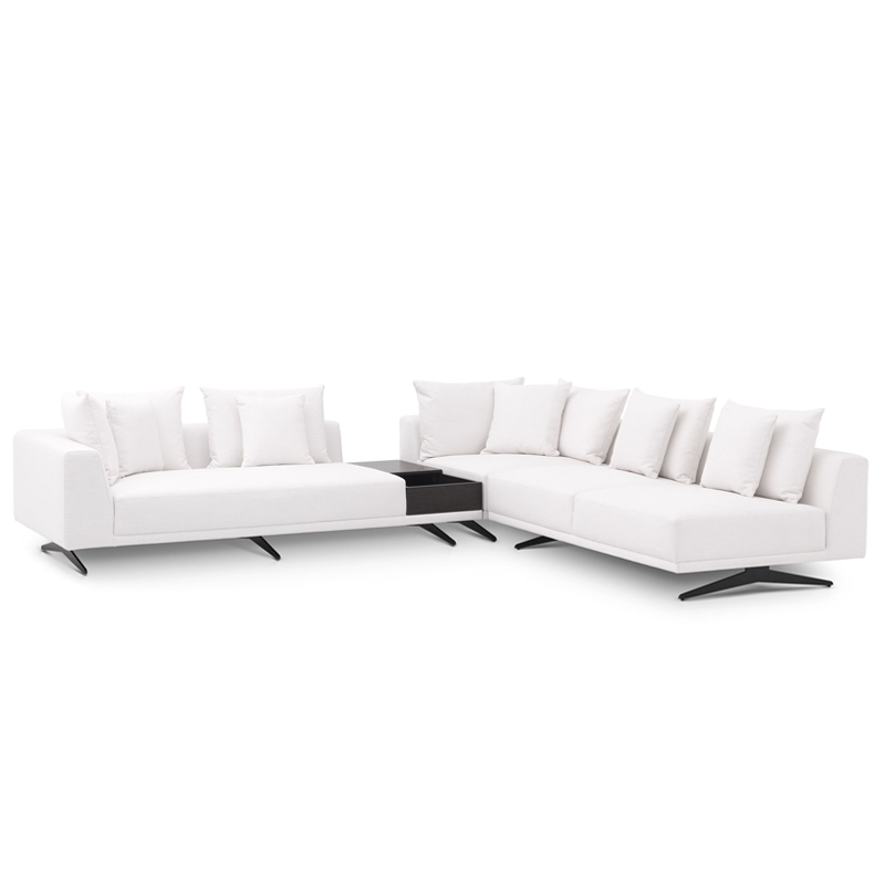 Диван Eichholtz Sofa Endless White Белый Темная бронза в Перми | Loft Concept 