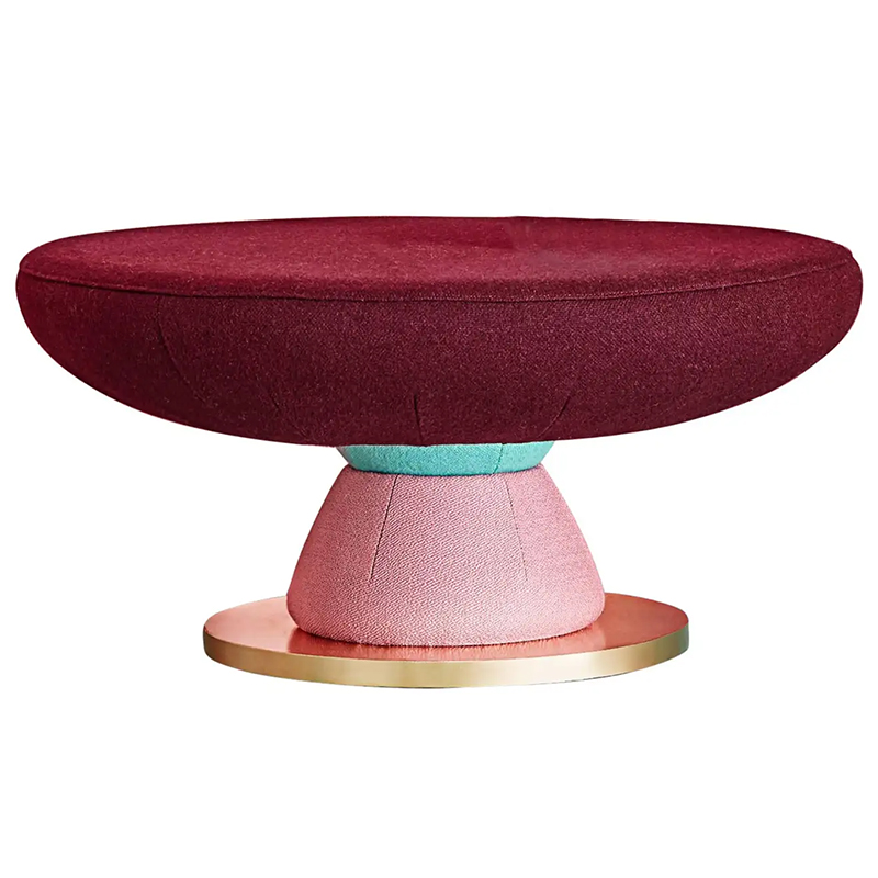 Кофейный стол дизайнерский Toadstool Collection, Colorful Coffee Table Masquespacio Бургундский красный Розовый Золотой в Перми | Loft Concept 