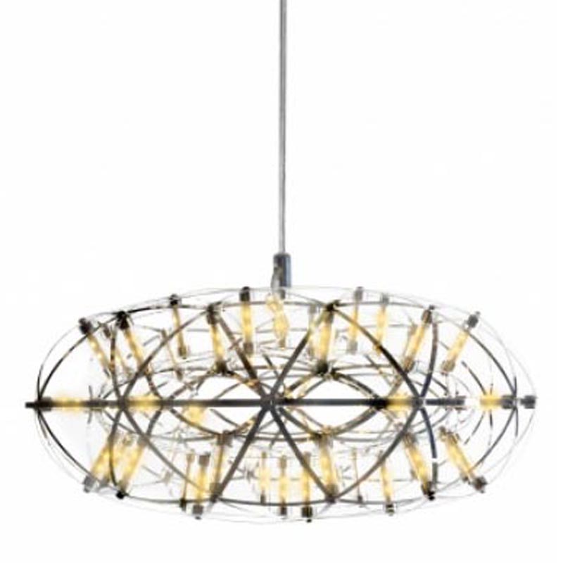 Люстра Moooi 3D Sphere Oval Yellow lamp S Хром в Перми | Loft Concept 