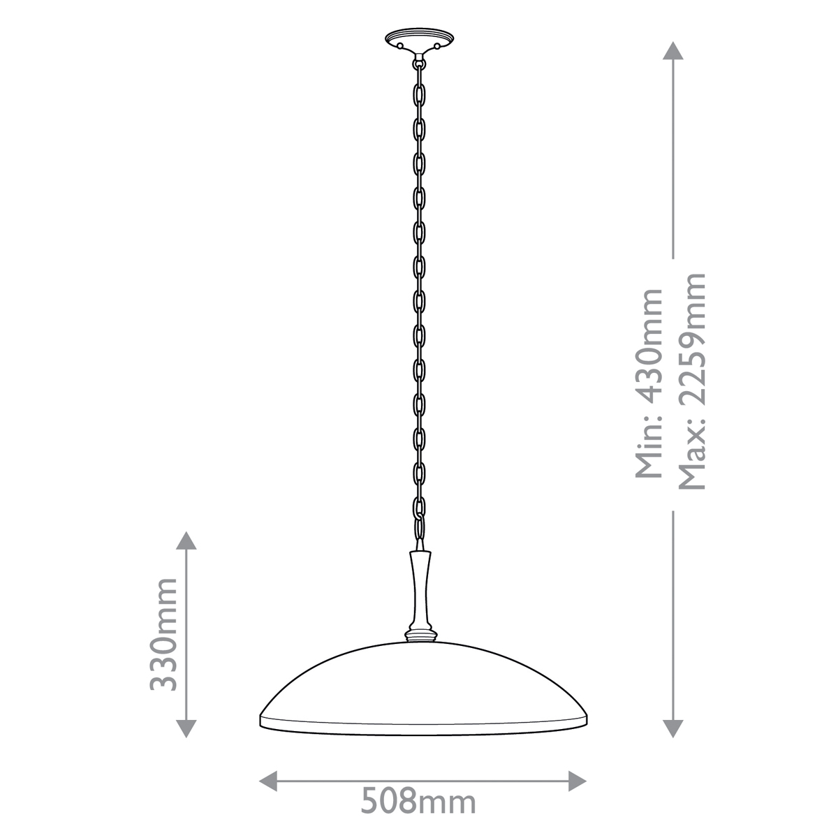 Подвесной светильник с широким куполообразным плафоном Kichler в Перми