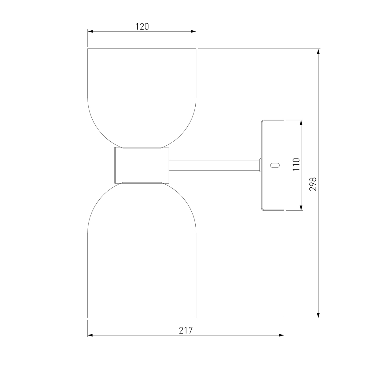 Бра Light maker studio Sconce white and smok brass в Перми