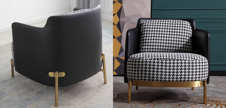 Кресло Pied de poule Gray Armchair Кресло Pied de poule Gray Armchair - Loft-Concept в Перми