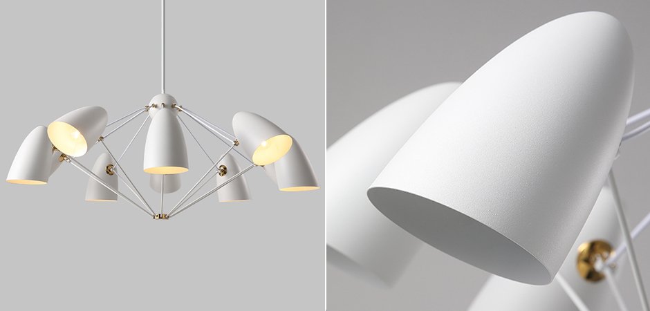 Люстра JLYLITE 10-Light Sputnik Chandelier White Люстра JLYLITE 10-Light Sputnik Chandelier White - Loft-Concept в Перми