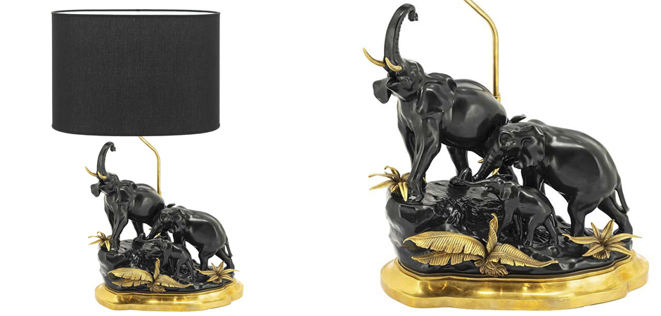 Настольная лампа ABHIKA TABLE LAMP ELEPHANT Настольная лампа ABHIKA TABLE LAMP ELEPHANT - Loft-Concept в Перми