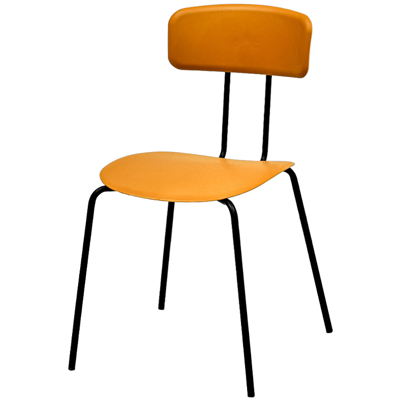 Стул Tyler Loft Stool Orange Оранжевый Черный в Перми | Loft Concept 