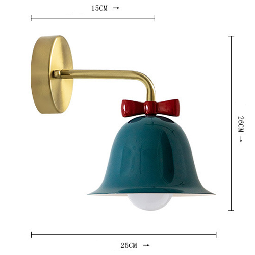 Бра Колокольчик Bell with Bow Deep Blue Wall Lamp Темно-синий в Перми