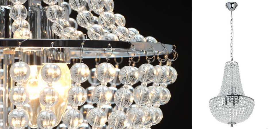 Люстра Virginia Clear Beads Chandelier chrome Люстра Virginia Clear Beads Chandelier chrome - Loft-Concept в Перми