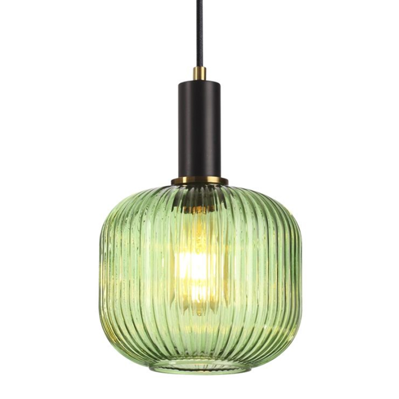 Подвесной светильник Ferm Living chinese lantern Green Прозрачный зеленый Черный в Перми | Loft Concept 