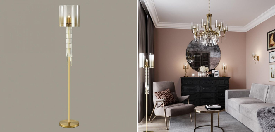 Торшер Glass World Bronze Торшер Glass World Bronze - Loft-Concept в Перми