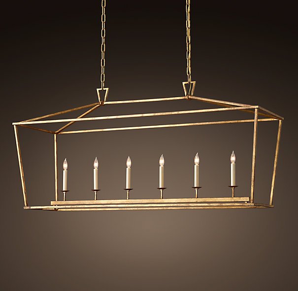 Люстра 19th C. English Openwork Linear Pendant Bronze Бронза в Перми | Loft Concept 