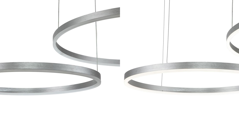 Подвесной светильник Neo Circles Double Silver Подвесной светильник Neo Circles Double Silver - Loft-Concept в Перми