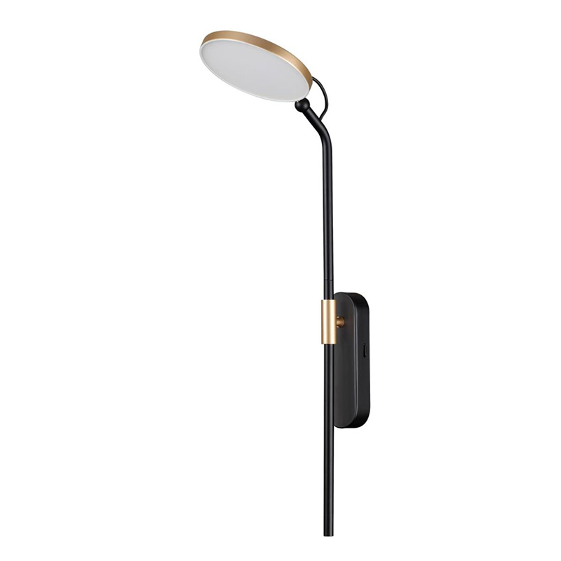 Бра Maxine Light Wall lamp Lantern Black Gold Черный Белый Золотой в Перми | Loft Concept 