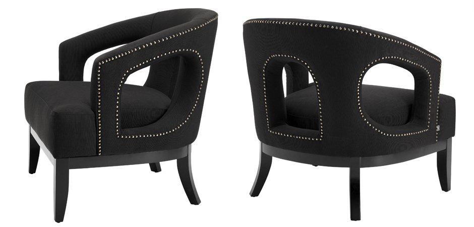 Кресло Eichholtz Chair Adam Black Кресло Eichholtz Chair Adam Black - Loft-Concept в Перми