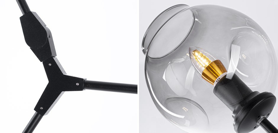 Торшер Сrumpled Glass Bubble Торшер Сrumpled Glass Bubble - Loft-Concept в Перми