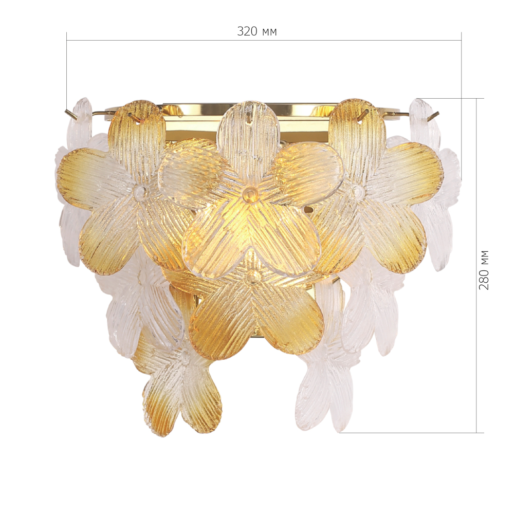 Бра с цветочными мотивами Light Floral Glow в Перми
