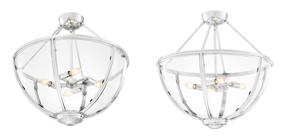 Потолочный светильник Eichholtz Ceiling Lamp Deveraux Nickel - Loft-Concept в Перми