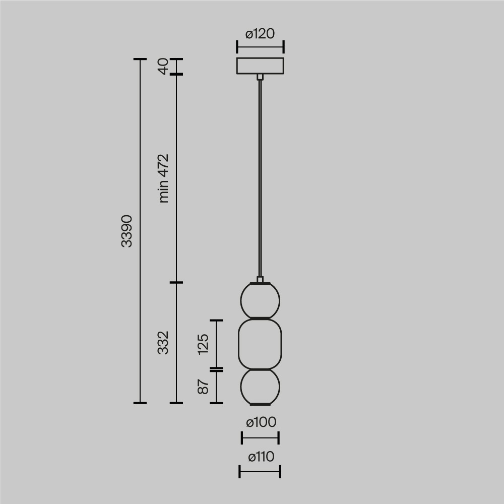 Подвесной светильник Trio outline Подвесной светильник Trio outline в Перми