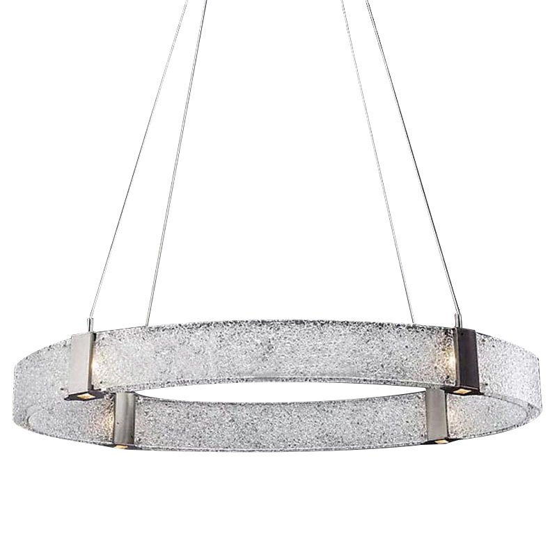 Люстра Parallel Oval LED Chandelier Никель Белый в Перми | Loft Concept 