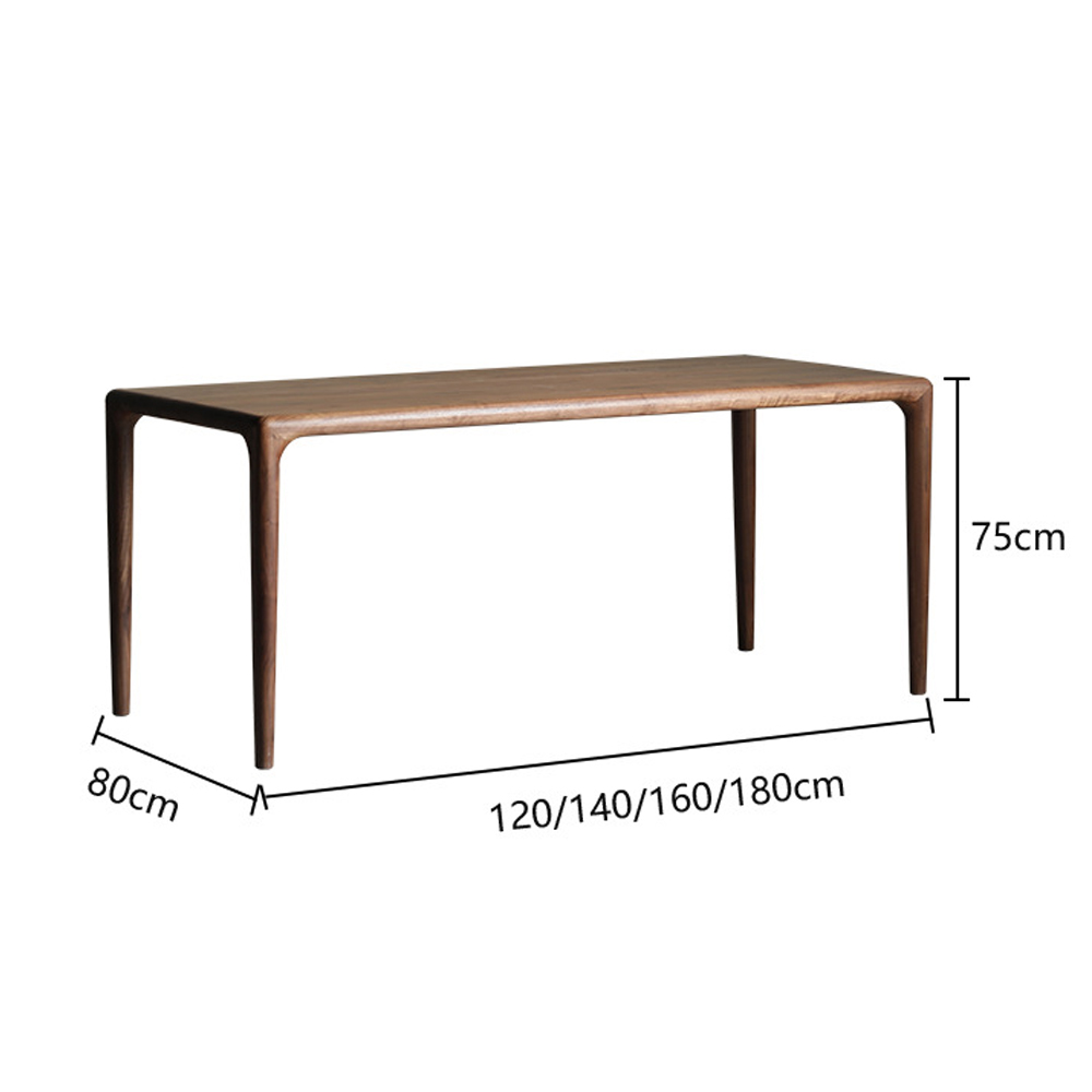 Стол обеденный деревянный с прямоугольной столешницей Walnut Wood Table в Перми