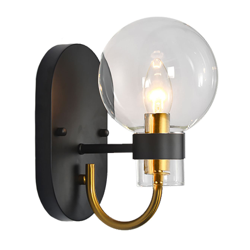 Бра Votrom Sconce black Черный Бронза Прозрачный (Transparent) в Перми | Loft Concept 