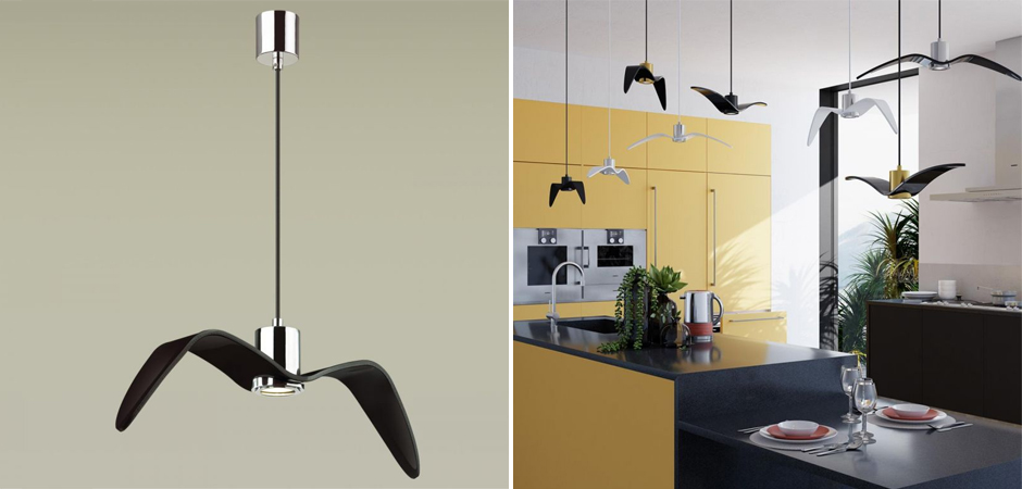 Подвесной светильник Seagull Chrome черный Подвесной светильник Seagull Chrome черный - Loft-Concept в Перми
