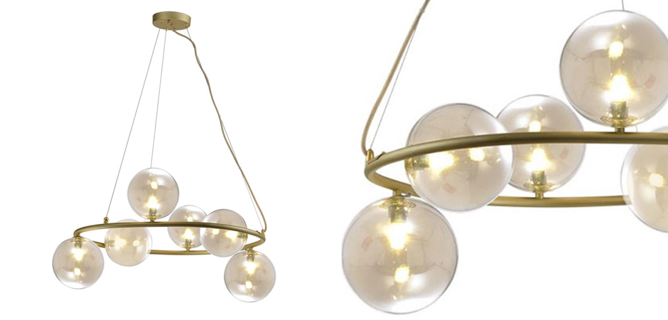 Люстра Bubble Glass Матовое золото Люстра Bubble Glass Матовое золото - Loft-Concept в Перми