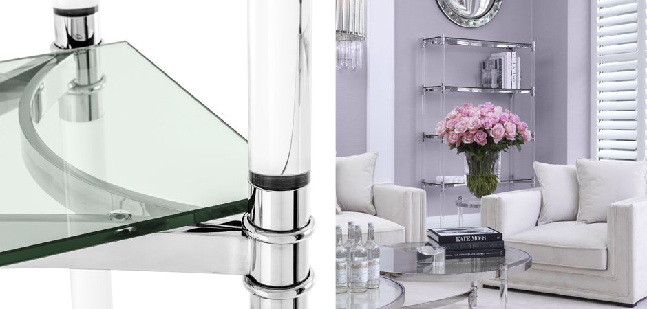 Стеллаж Eichholtz Cabinet Trento Stainless Steel Стеллаж Eichholtz Cabinet Trento Stainless Steel - Loft-Concept в Перми