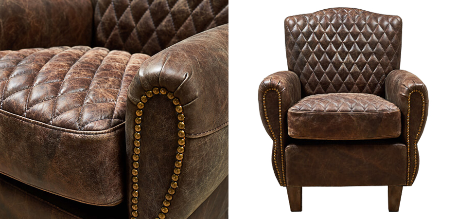 Кресло Jody Armchair Brown Leather Кресло Jody Armchair Brown Leather - Loft-Concept в Перми
