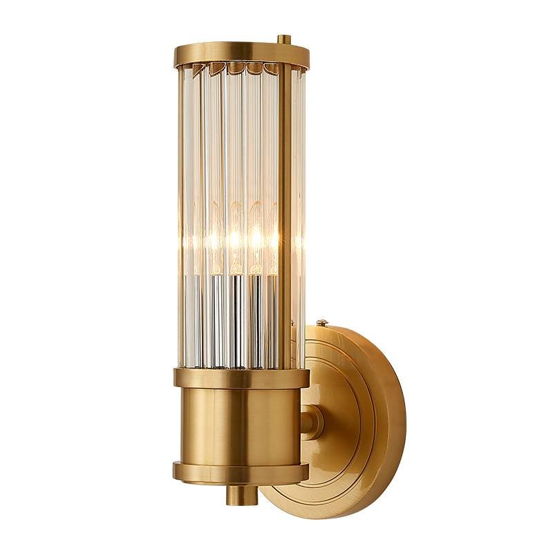 Ralph Lauren Бра Allen Single Sconce Brass Латунь Прозрачный (Transparent) в Перми | Loft Concept 