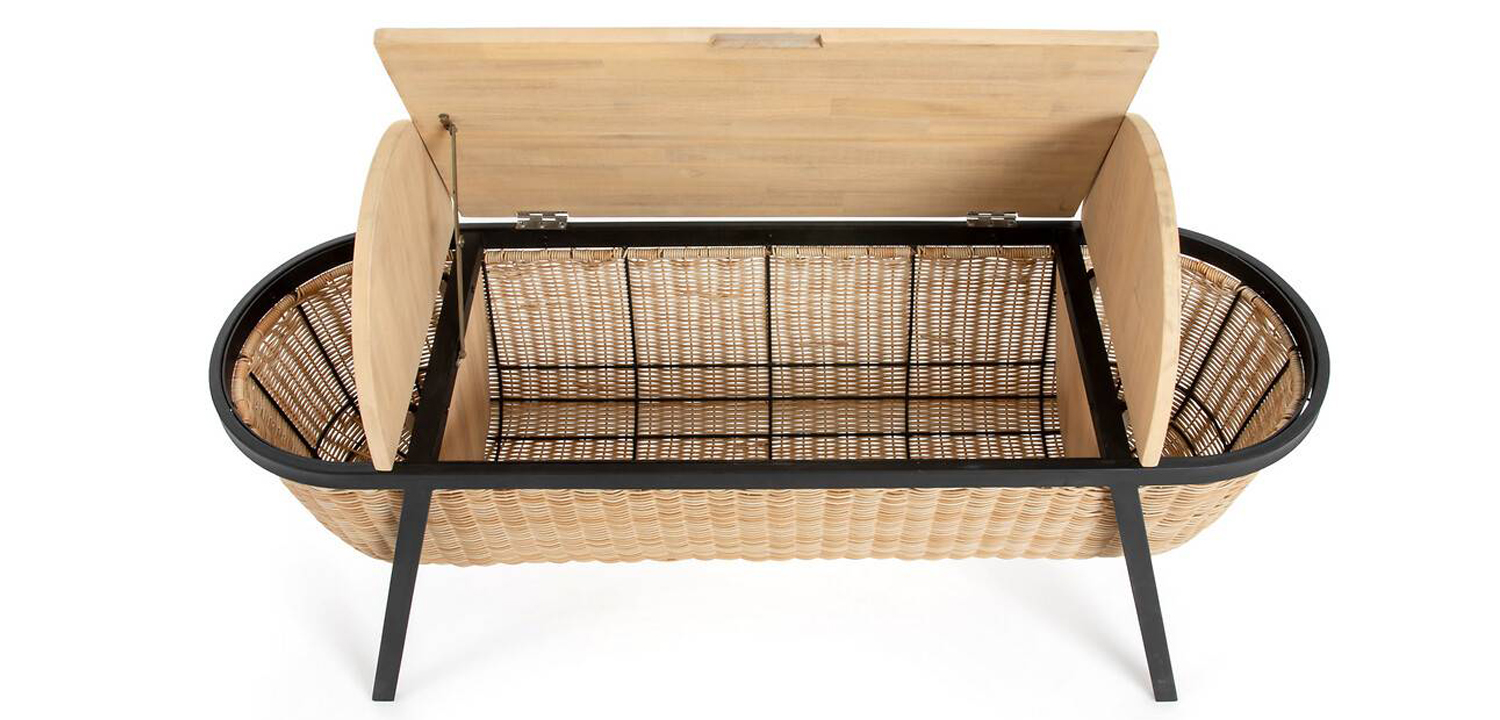 Банкетка с тремя отделениями Wicker Banquet - фото