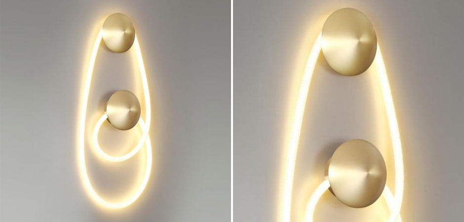 Бра Золотой LUKE LAMPCO TRACER LAMP с двумя крепежными планками Бра Золотой LUKE LAMPCO TRACER LAMP с двумя крепежными планками - Loft-Concept в Перми